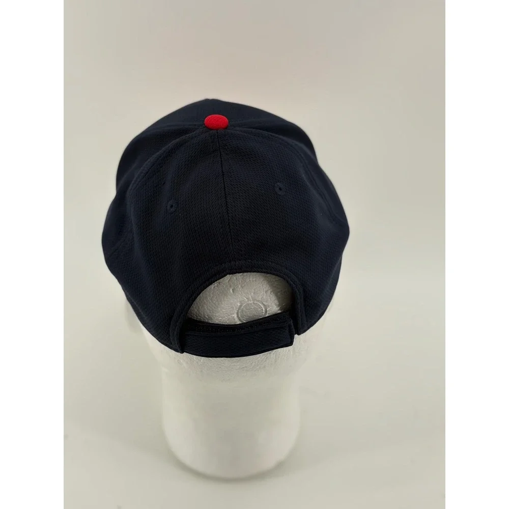 Team MLB Hat Youth OSFA Navy Blue Atlanta Braves Baseball Cap Adjustable‎ Mesh